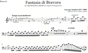 Giuseppe Tamplini: Fantasia di Bravura su motives dell'Opera La Figlia del Reggimento by Gaetano Donizettti Giuseppe Tamplini: Fantasia di Bravura su motives dell'Opera La Figlia del Reggimento by Gaetano Donizettti