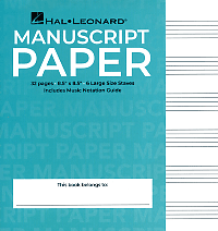 Manuscript Paper, 32 Sheets, 6 Stave Spiral Bound Manuscript Paper, 32 Sheets, 6 Stave Spiral Bound
