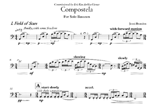 Jenni Brandon: Compostela for Solo Bassoon Jenni Brandon: Compostela for Solo Bassoon